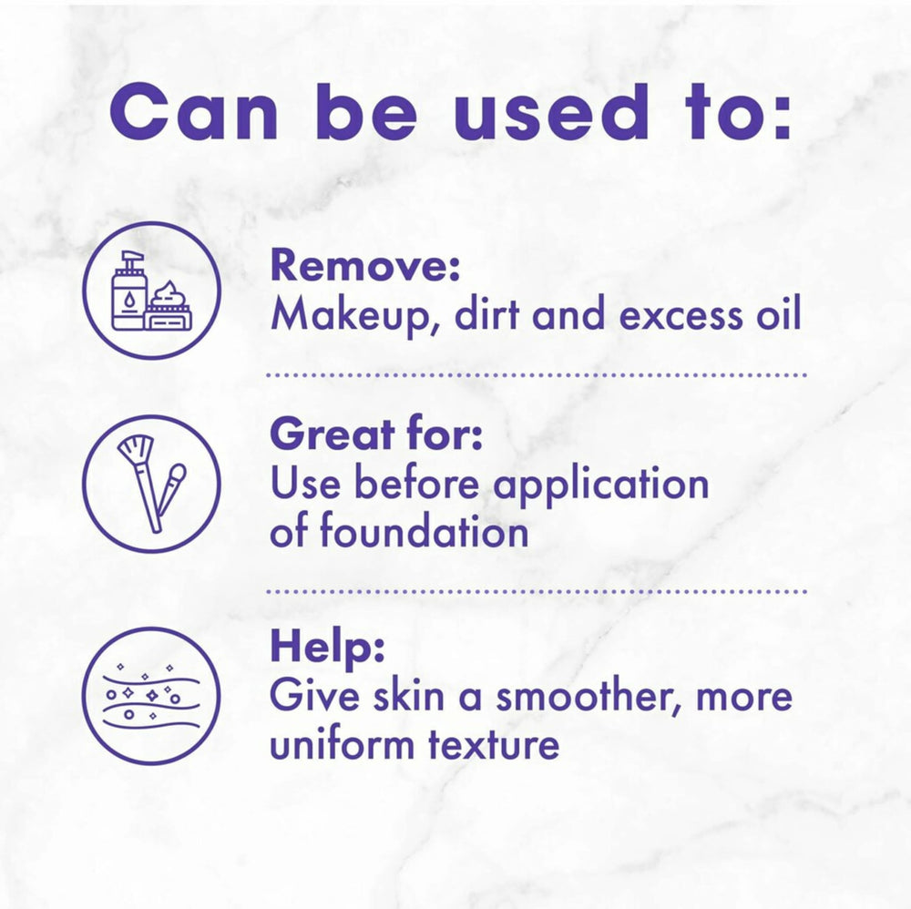 Using Buf-Puf on oily to dry skin for smoother, brighter-looking skin after cleansing