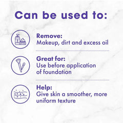 Using Buf-Puf on oily to dry skin for smoother, brighter-looking skin after cleansing