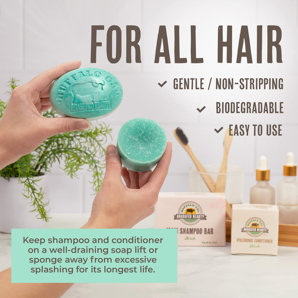 Buffalo Gal MSM MAP ingredients highlight for natural hair nourishment.
