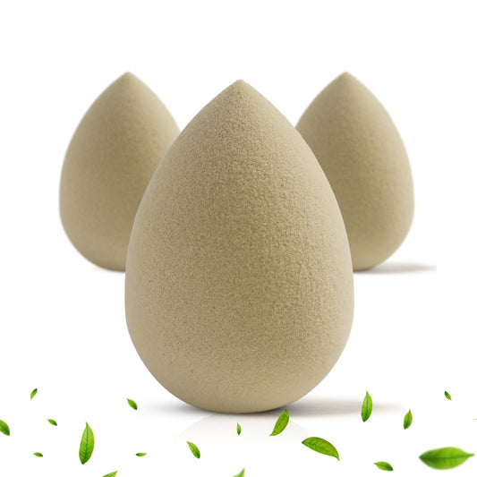 Bumfuzz Green Tea Beauty Sponge 3-pack for smooth, airbrushed makeup application