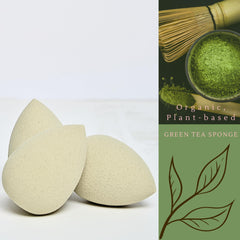 Bumfuzz Green Tea Beauty Sponge demonstrates soft blending for a flawless finish