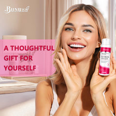 Body usage with BUNUSS Estriol cream on neck and chest