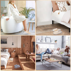 Buoluty washable reusable slippers offering eco-friendly hospitality options.