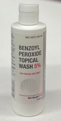 BurelPharma benzoyl peroxide face wash bottle for pore cleansing and clearer skin.