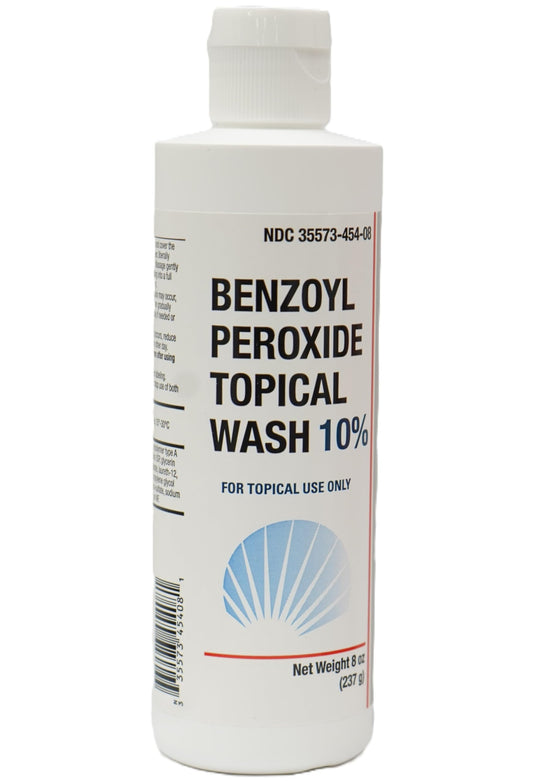 Burelpharma Benzoyl Peroxide Wash bottle pour for easy, daily acne care