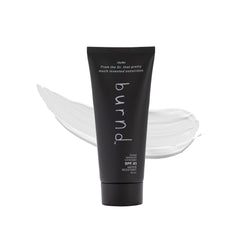 burnd SPF41 bottle front showing lightweight protection for daily wear and outdoor activities