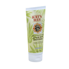 Burt's Bees Aloe After Sun Soother texture shown as light, fast-absorbing cream