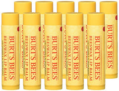 Burt's Bees lip balm peppermint-tingle demonstrates refreshing feel on contact