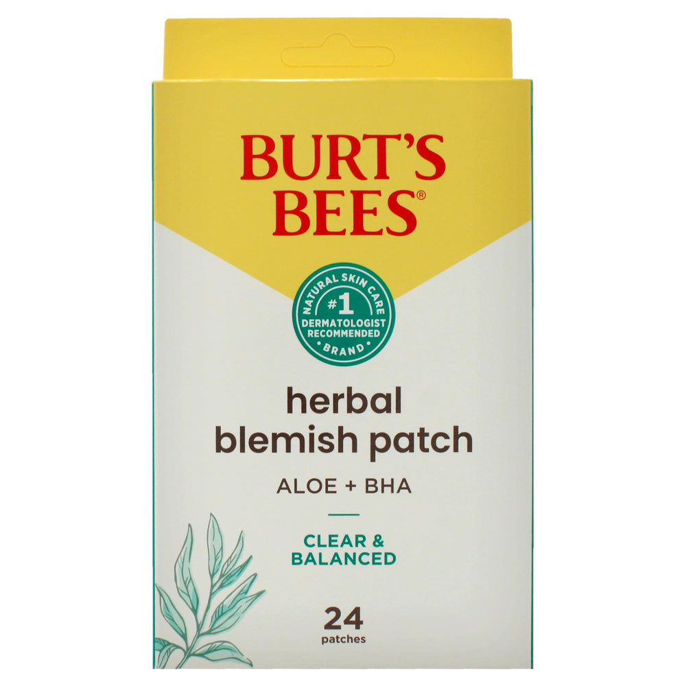 Macro texture of Burts Bees patch with gentle adhesion for easy application.