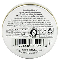 Close-up of Burt's Bees cuticle cream application for fast, non-greasy hydration.