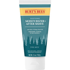 Burt's Bees Soothing Moisturizer After Shave bottle for men hydrates after shaving.