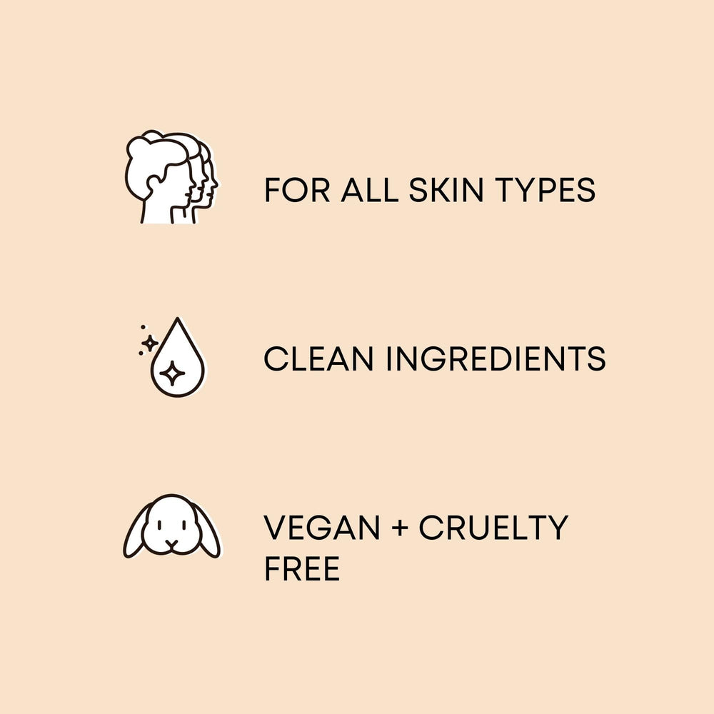 Ingredient lineup highlights natural botanicals supporting skin comfort.
