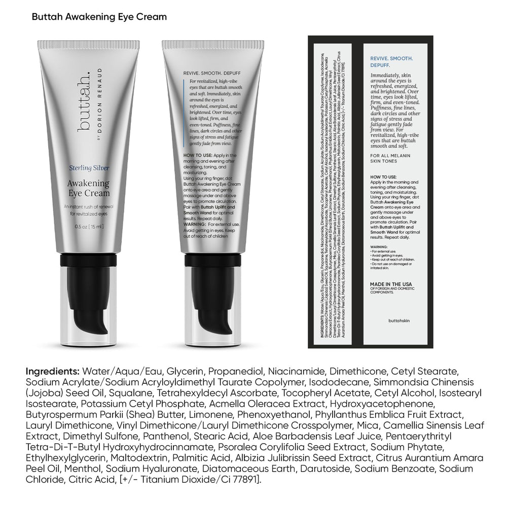 Buttah Eye Cream — texture swirl illustrating luxurious, fast-absorbing formula