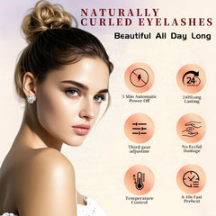 BUV two-in-one heated eyelash curler for easy mascara-driven styling