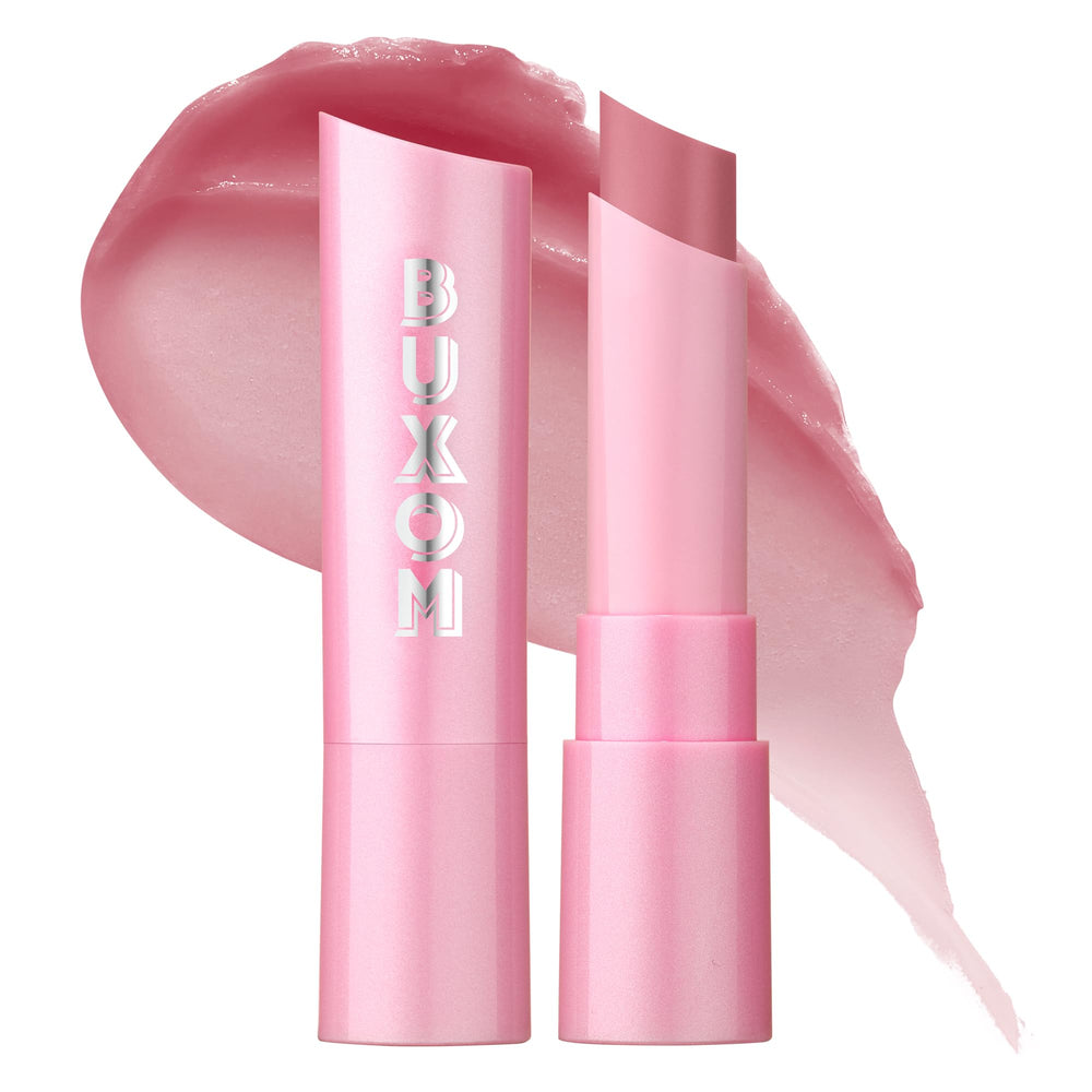 Buxom Dolly Delight packaging shows premium lip glow and lasting hydration