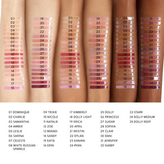 Buxom Full-On Lip Polish Dusk Sparkle adds subtle shimmer and a plump, confident pout.