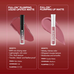 Buxom formula with hyaluronic acid providing smooth pout.