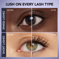 BUXOM wand gliding through lashes for added volume and curl.