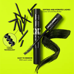 BUXOM Lash Xtension Lift mascara demonstrates 24-hour curl hold