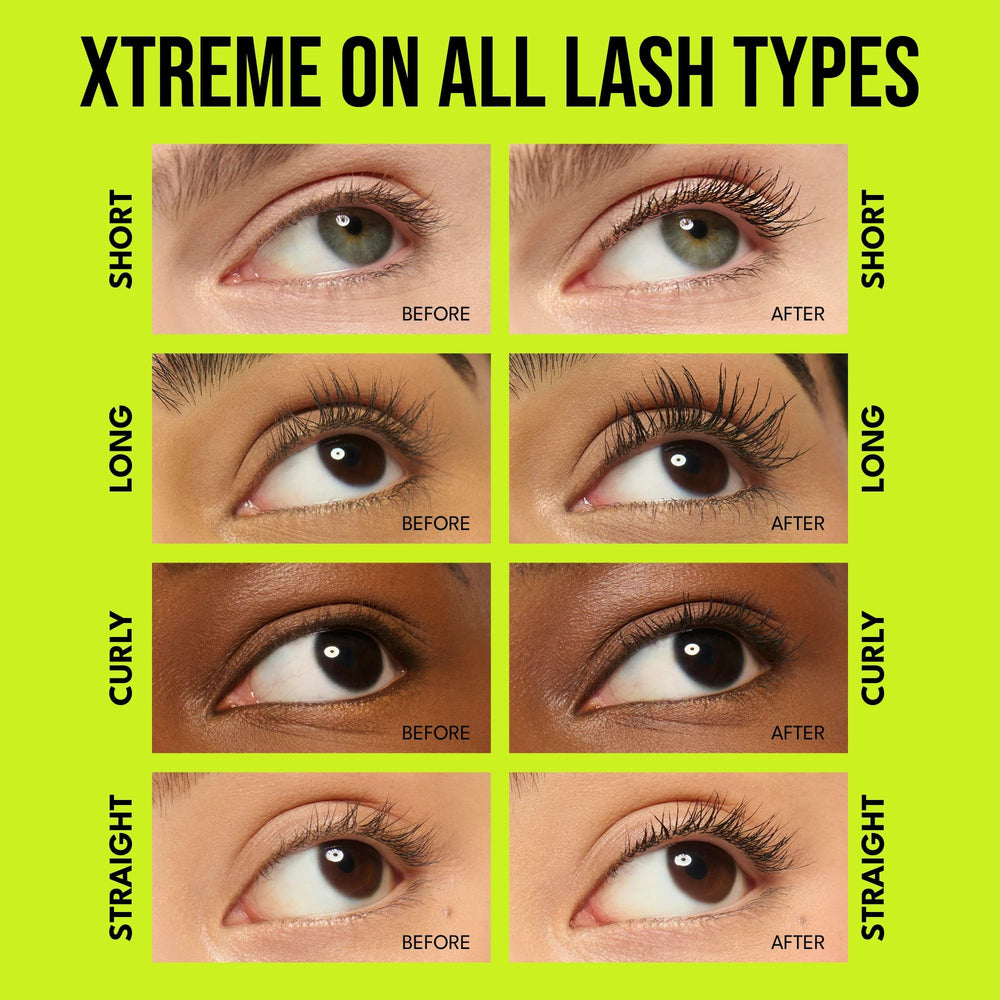 BUXOM Lash Xtension Lift mascara tubing formula applied for long-lasting wear