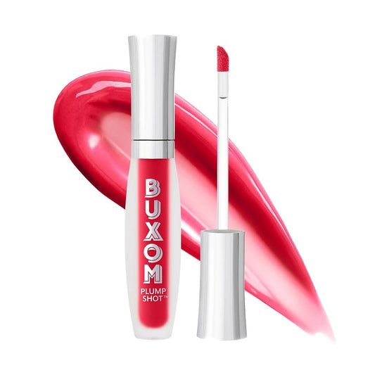 Buxom Plump Shot Cherry Pop tube with glossy finish for instant shine