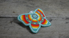 buybeaded turquoise hair clip demonstrating a sturdy clasp for all hair types
