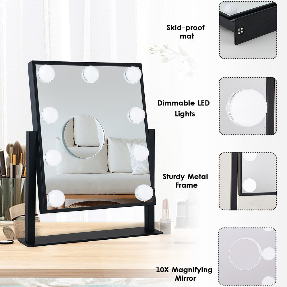 BWLLNI touch-control mirror recalls last brightness setting.