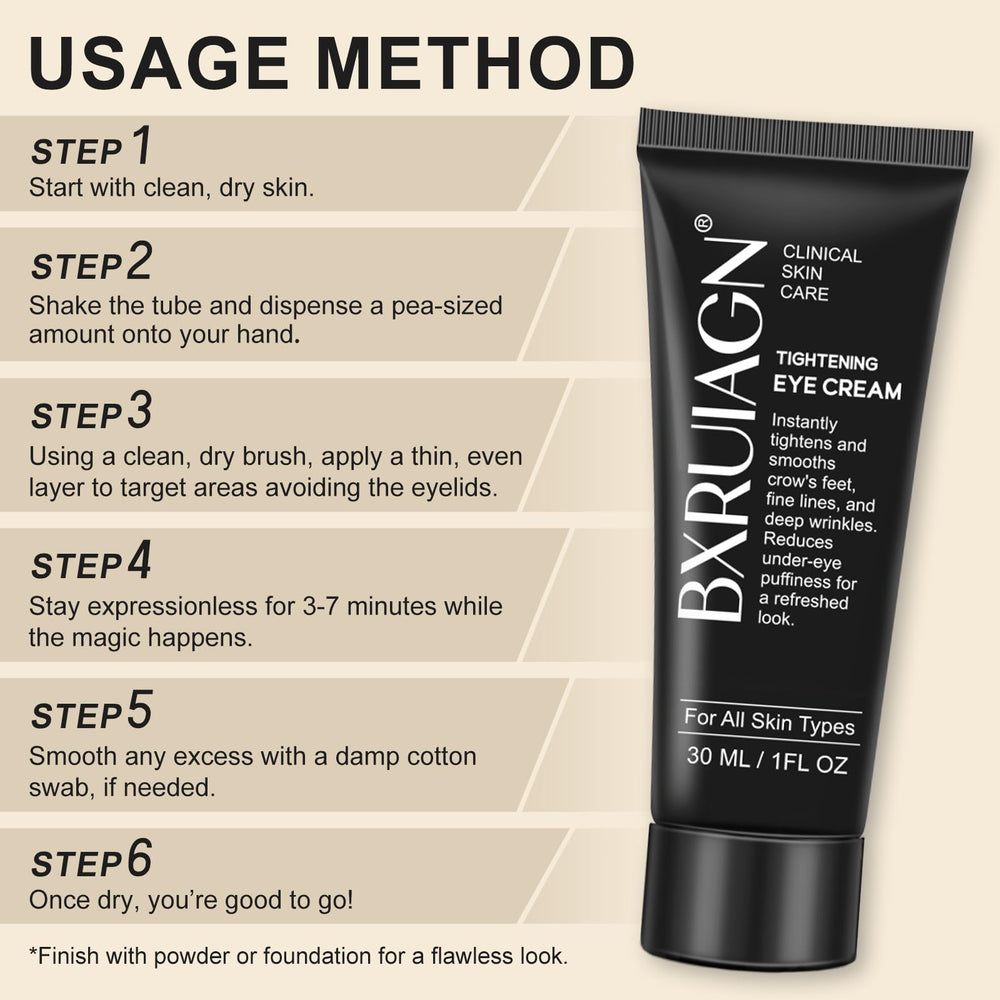 BXRUIAGN Instant Eye Tightener applying motion shows easy daily use.