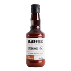 Beardburys Essentials Pure Balance bottle close-up for dandruff relief and cooling mint