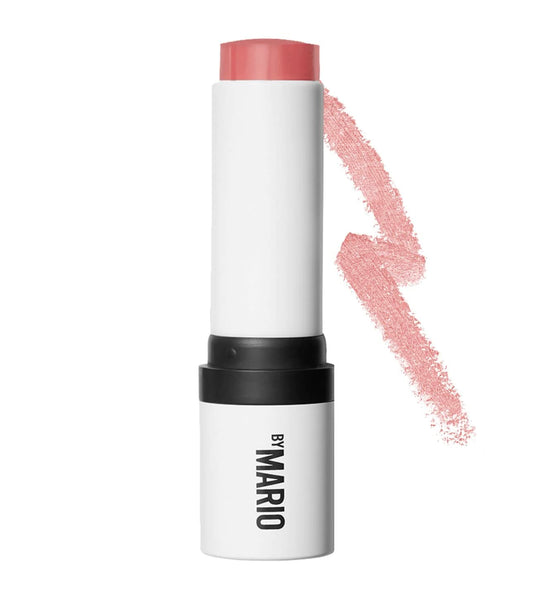 BY MARIO Soft Pop Blush Stick Pale Petal cap close-up, portable color on the go.