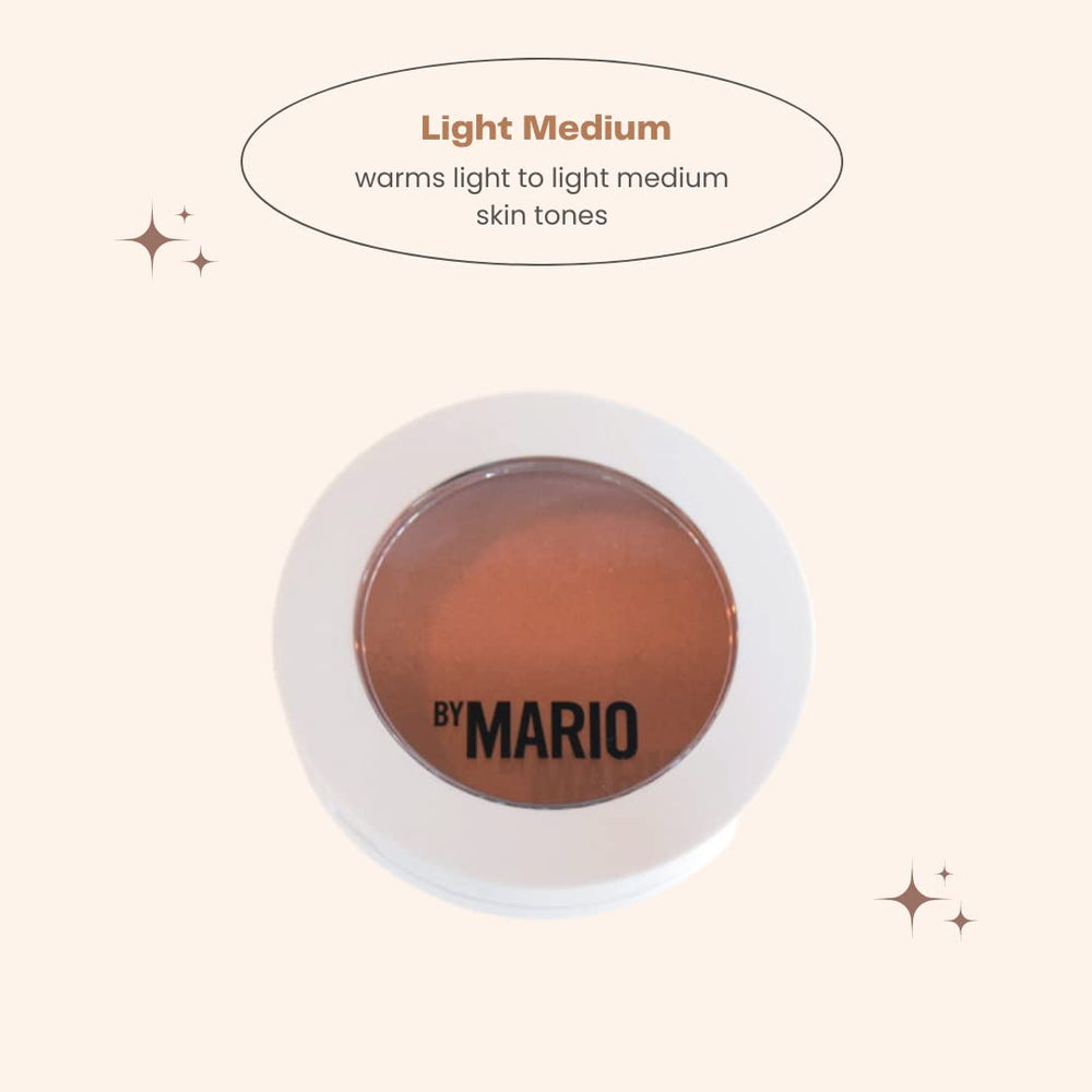 BY MARIO SoftSculpt bronzer swatch on skin adding natural warmth