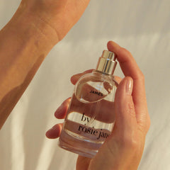 By Rosie Jane James gardenia petals close-up, natural floral impression for subtle elegance.