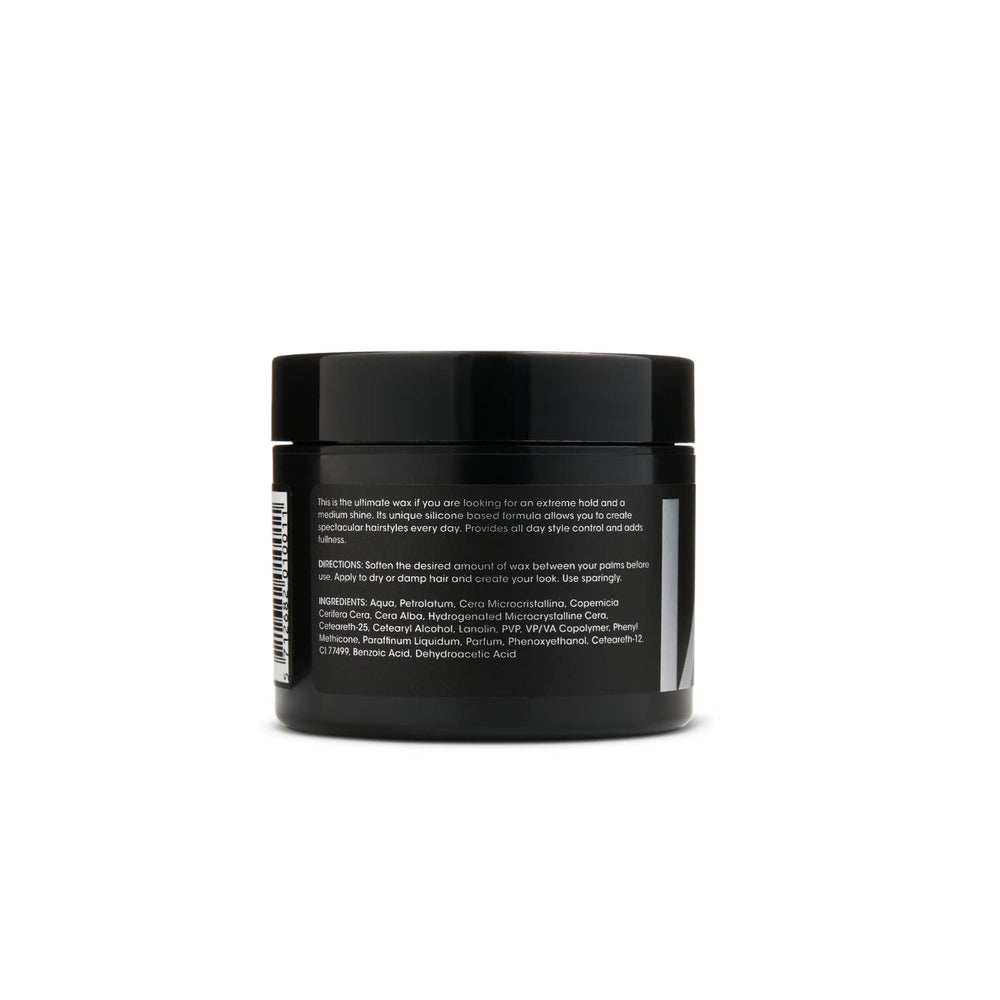 By Vilain Silver Fox Mud Wax easy application helps shape and control volume.