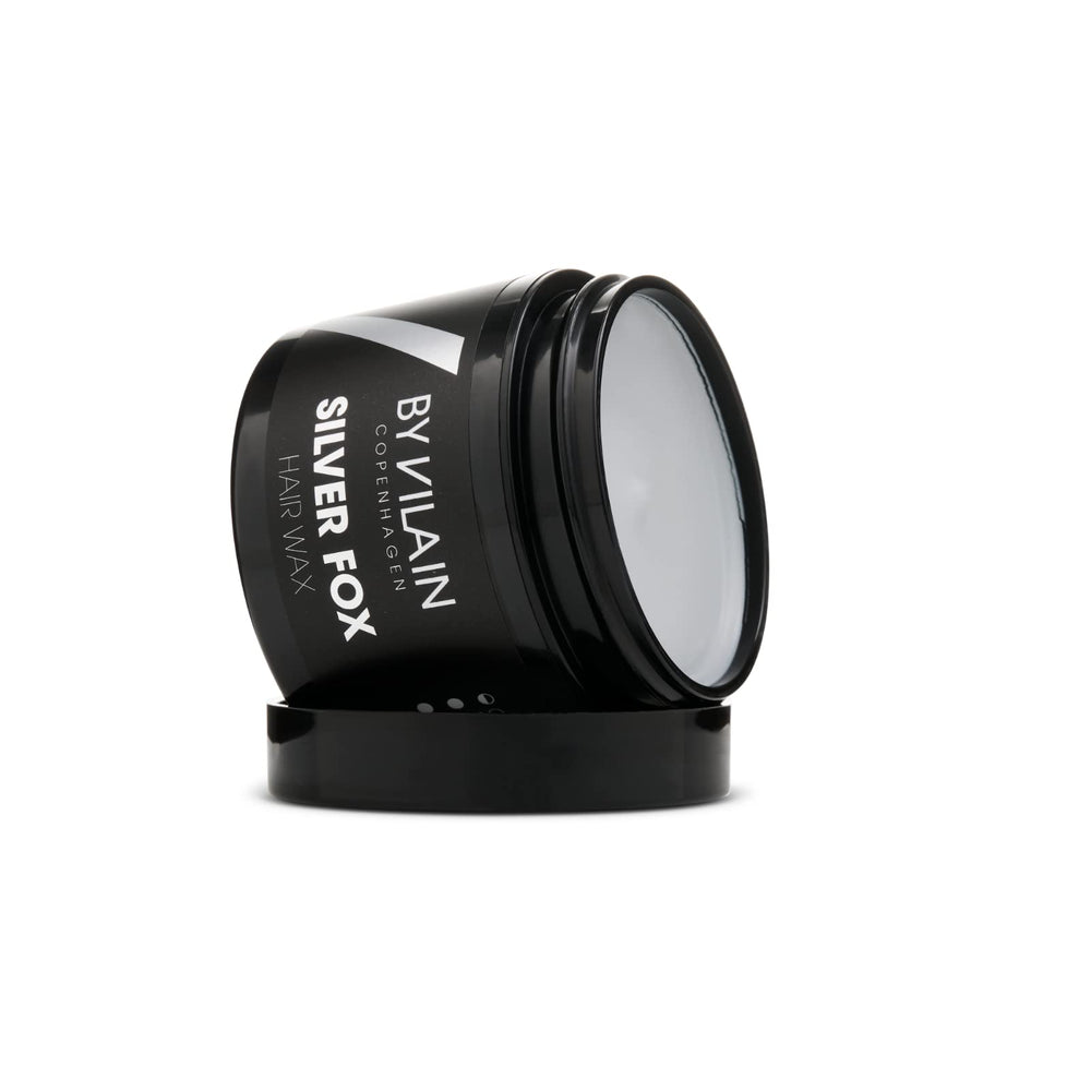 By Vilain Silver Fox Mud Wax adds density for fuller-looking hair.