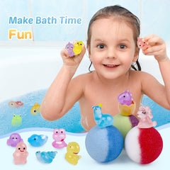 BYGGVIR bath bombs come in cute gift packaging with glow surprise