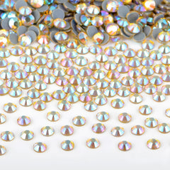 Bymitel hotfix Citrine AB rhinestones in SS10 2.8mm for DIY jewelry and crafts.