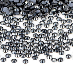 Bymitel hotfix rhinestones SS20 4.8mm Jet Hematite for DIY jewelry making and crafts.