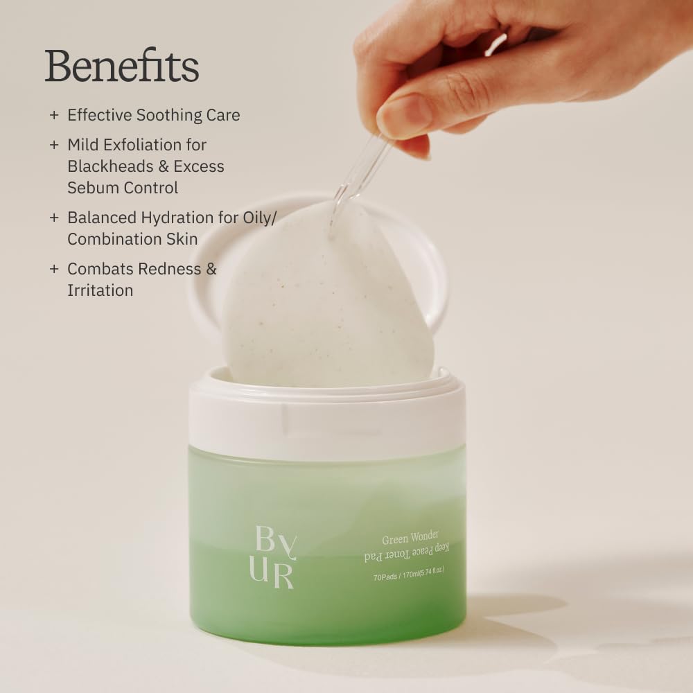 ByUR Green Wonder Organic Cotton pads for smooth, gentle touch.