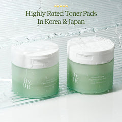 ByUR Green Wonder toner pad soaked in hydrating essence for daily use.