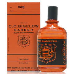 C. O. Bigelow Elixir Black Pepper bottle with a bold, lasting scent.