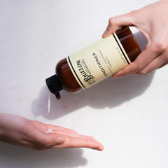 C.O. Bigelow Lavender Peppermint Conditioner hair application close-up shows smooth, hydrated strands