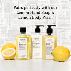 C.O. Bigelow Lemon Body Lotion gift-ready packaging emphasizing cruelty-free USA-made.