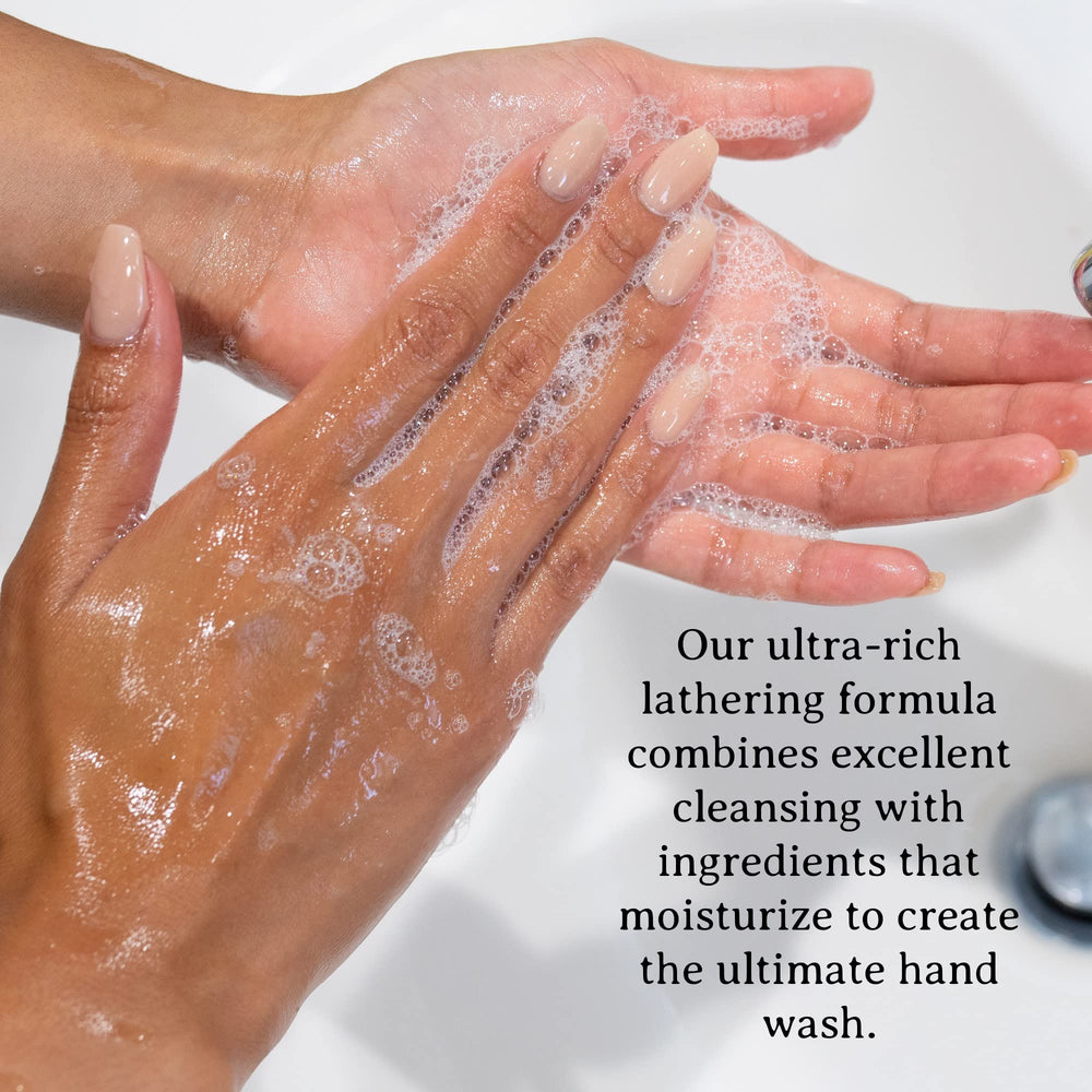 C. O. Bigelow lemon hand wash bottle features aloe vera for gentle hydration