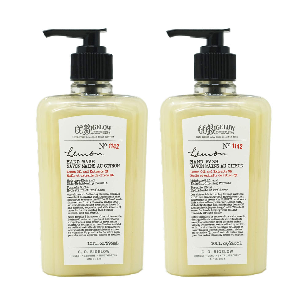 C. O. Bigelow lemon hand wash with rich lather that rinses clean