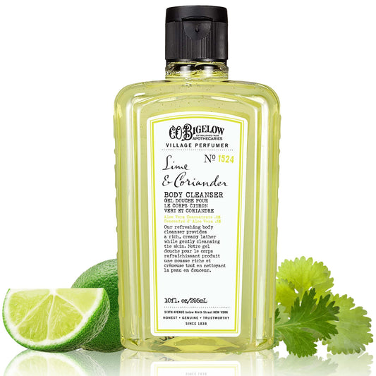 C O Bigelow Lime Coriander bottle front showing brand and citrus scent for daily use