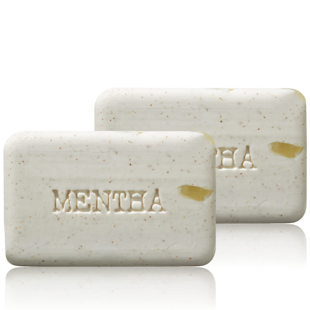 C.O. Bigelow Mentha exfoliating bar soap pack of 2 for daily cleansing
