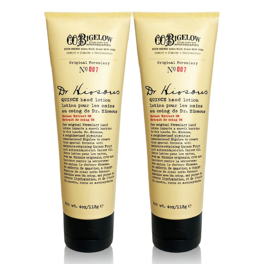 C. O. Bigelow Quince Hand Lotion bottle delivers unscented, deep hydration for dry hands.
