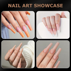 C12rtive long-square forms displayed for professional or DIY nail artistry