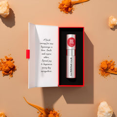 CA Perfume Amber Rouge Saffron bottle cap, secure spray for easy application.