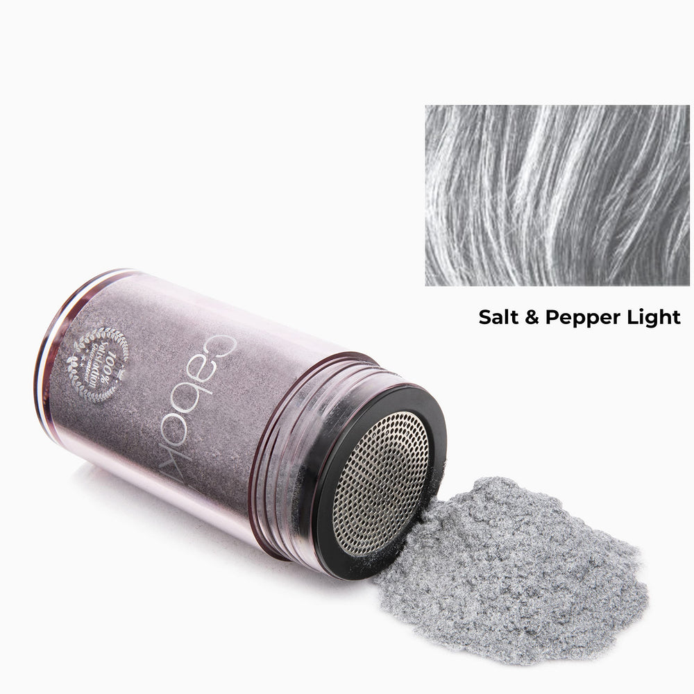 Caboki hair fibers thinning-part visibility reduced for a fuller look.